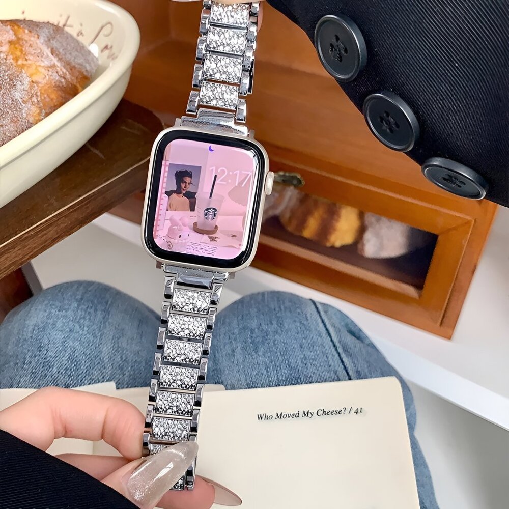 NEW Luxury Strap Wrist Band For Apple Watch - Picture 2 of 9